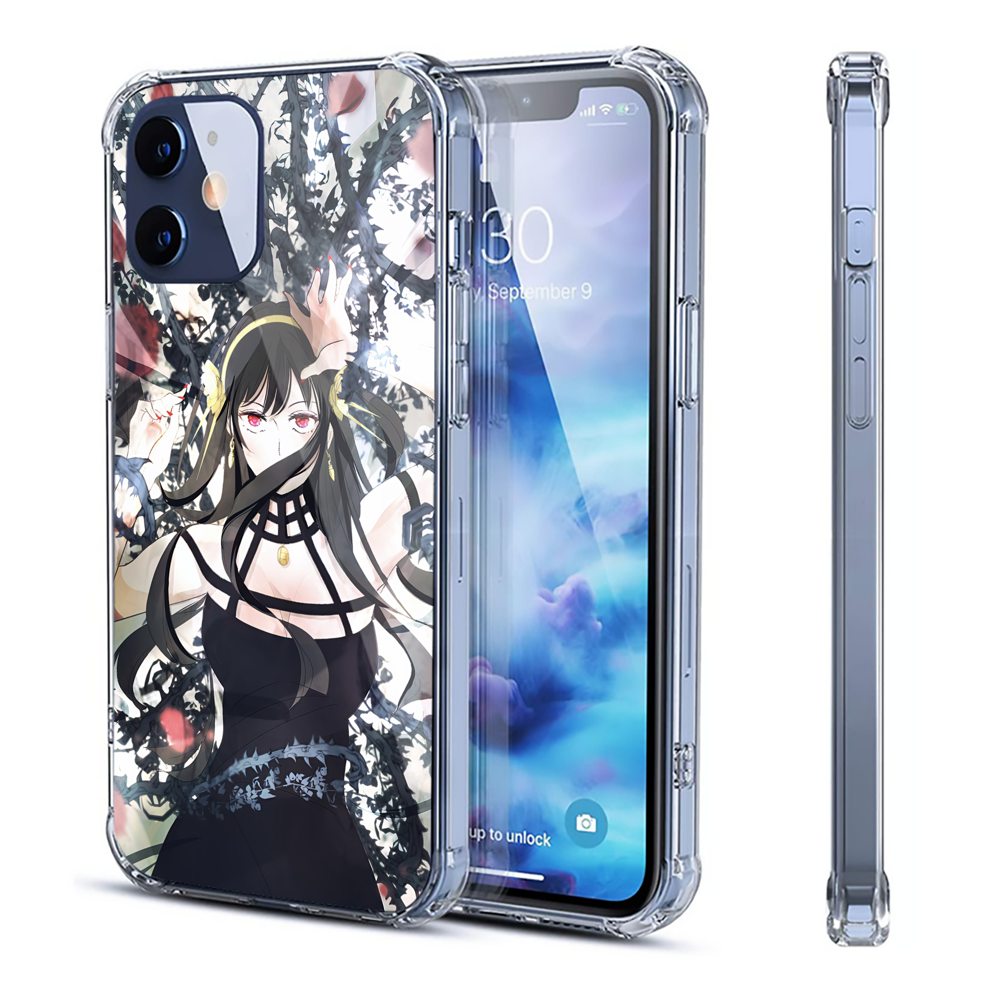 （画像用） SPY×FAMILY间谍家家酒 【iPhone 12シリーズ対応】透明スマホケース（クリアソフトケース）